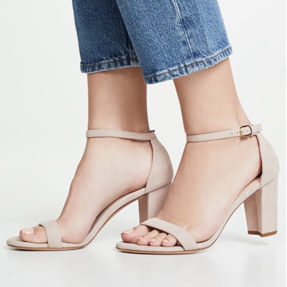Stuart Weitzman Shoes - Stuart Weitzman Nearlynude Sandals - Size 7.5